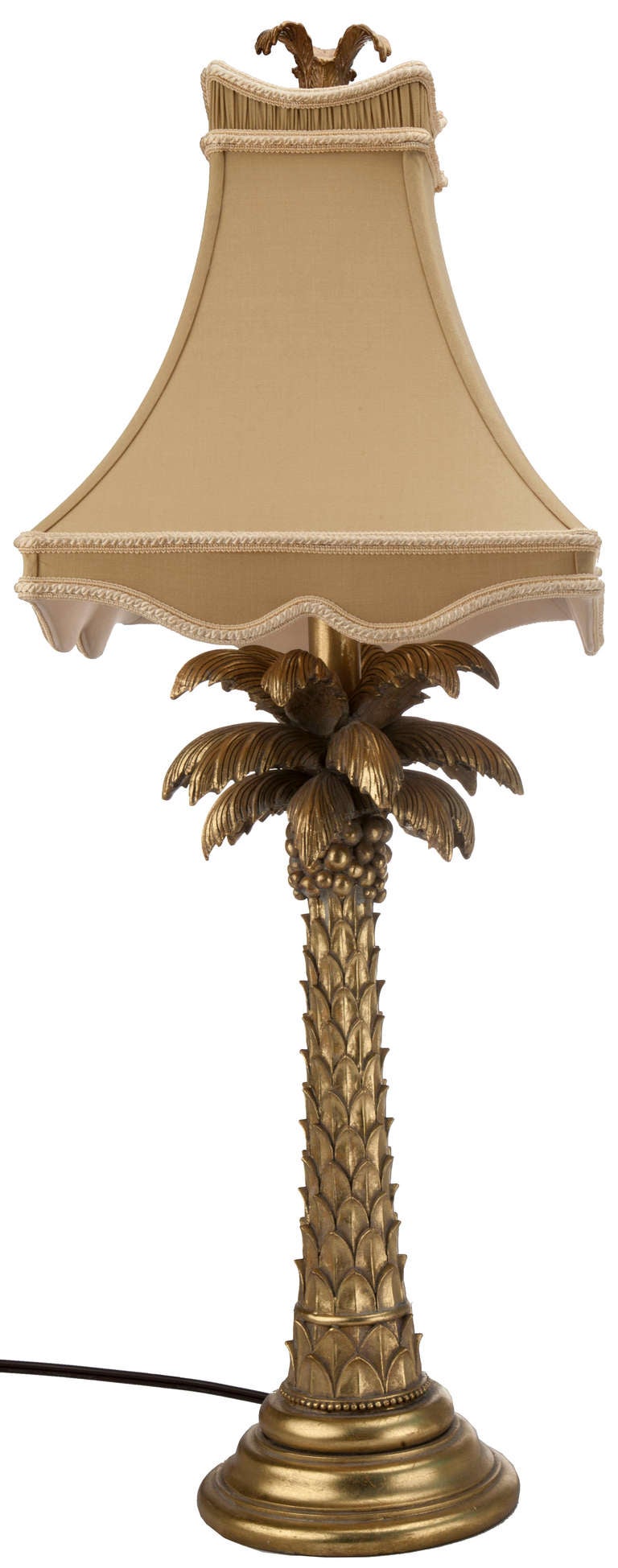 gold palm tree lamp