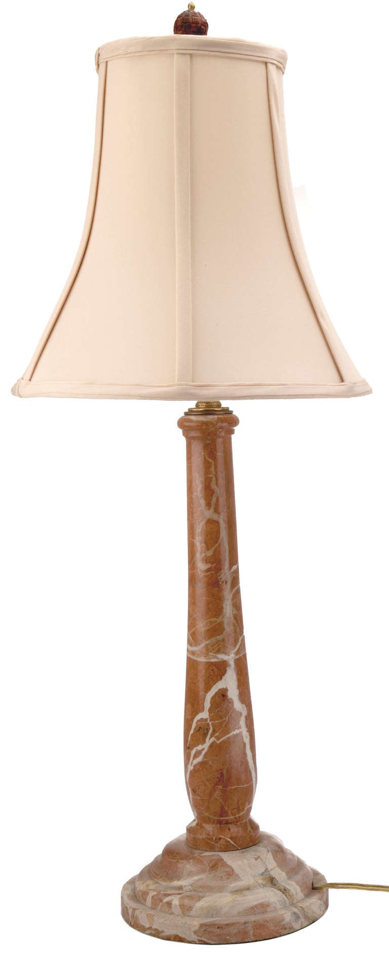 French Marble Table Lamp For Sale