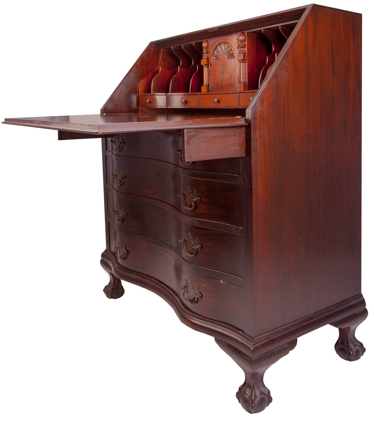 serpentine secretary desk