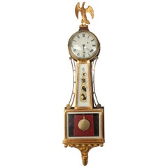 Vintage American Federal Style Banjo Clock