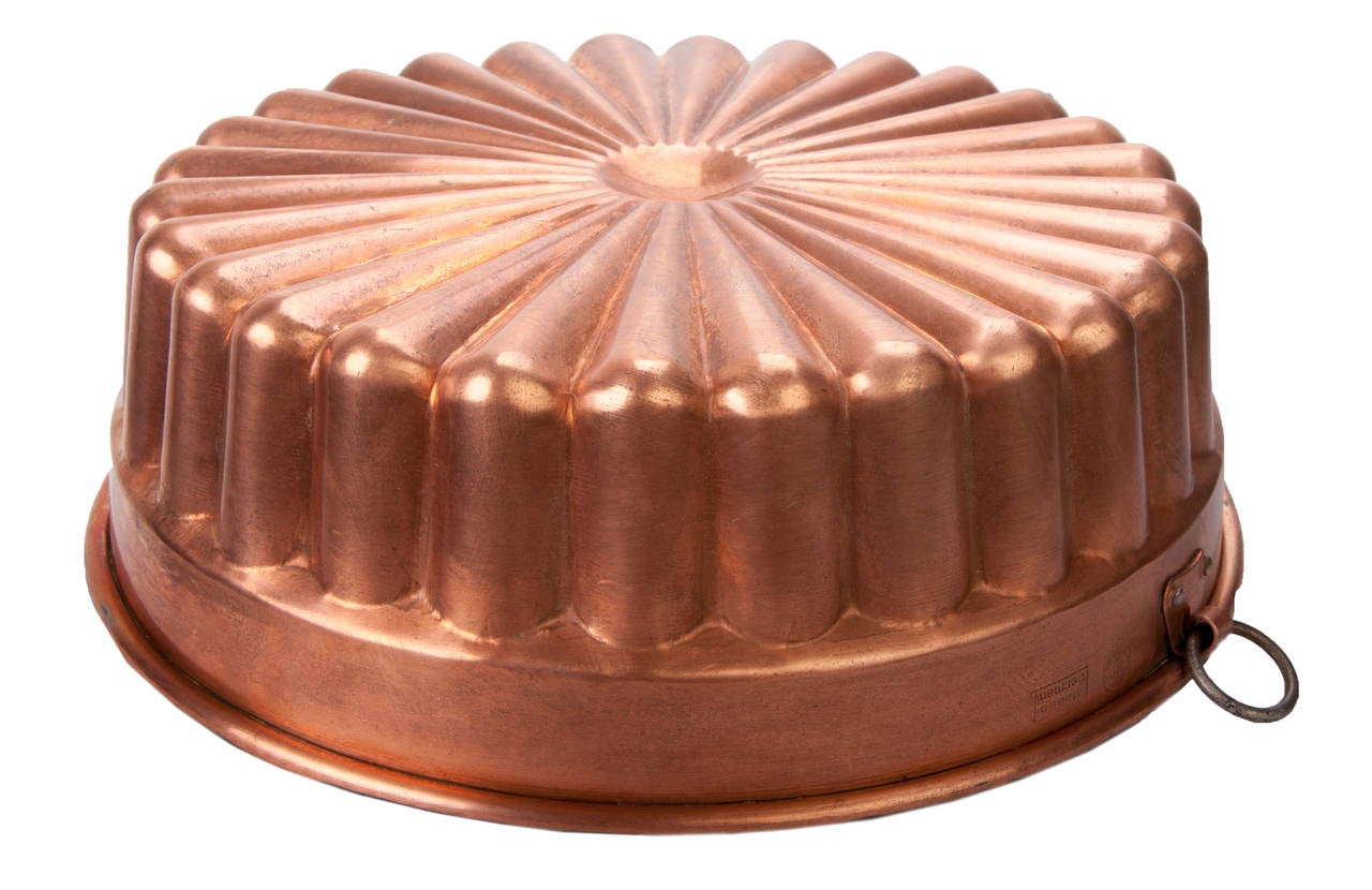 Molded Antique German Copper Cake Moulds