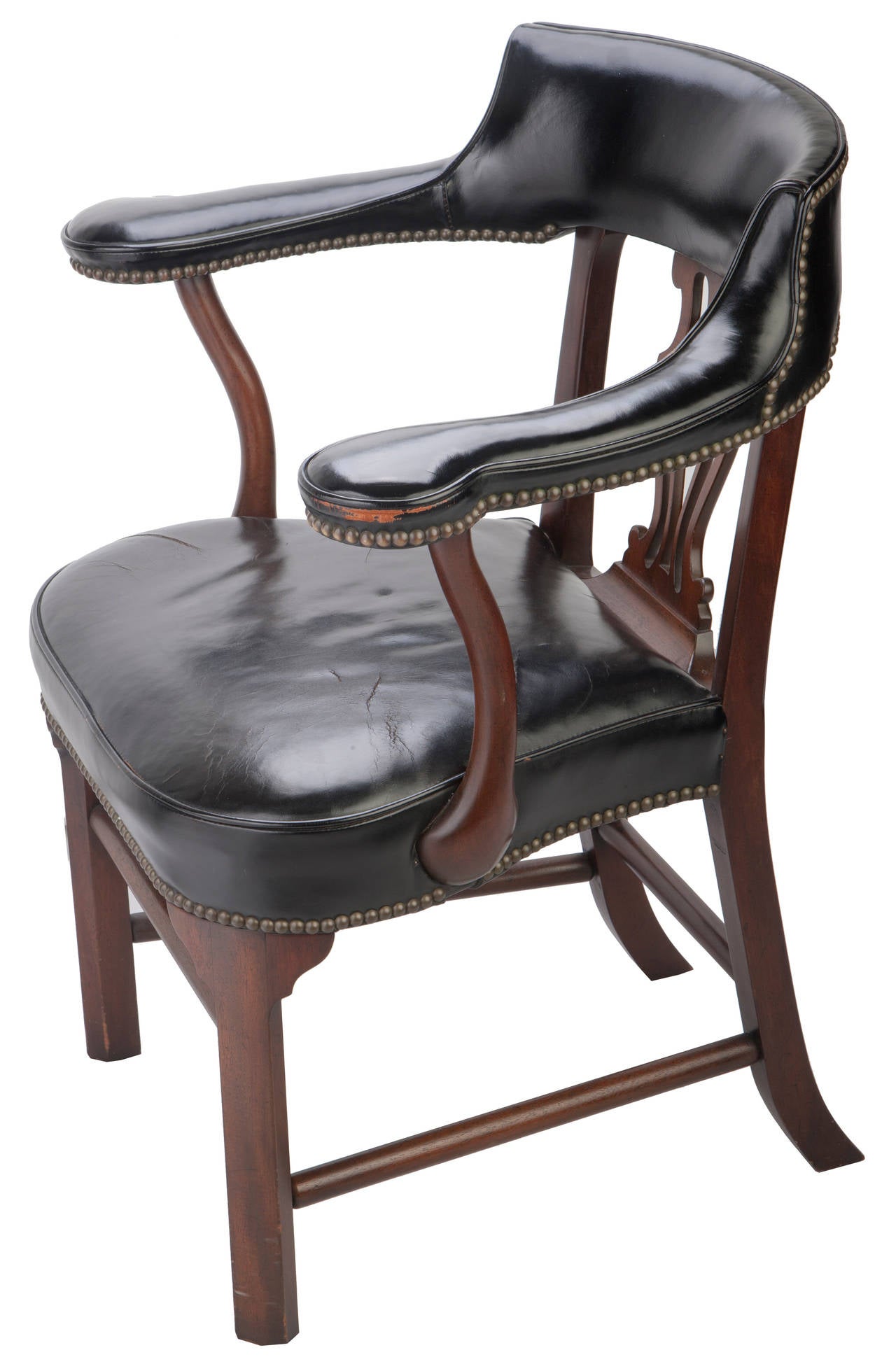 Kittinger Leather Bankers' Chairs at 1stDibs | leather bankers chair