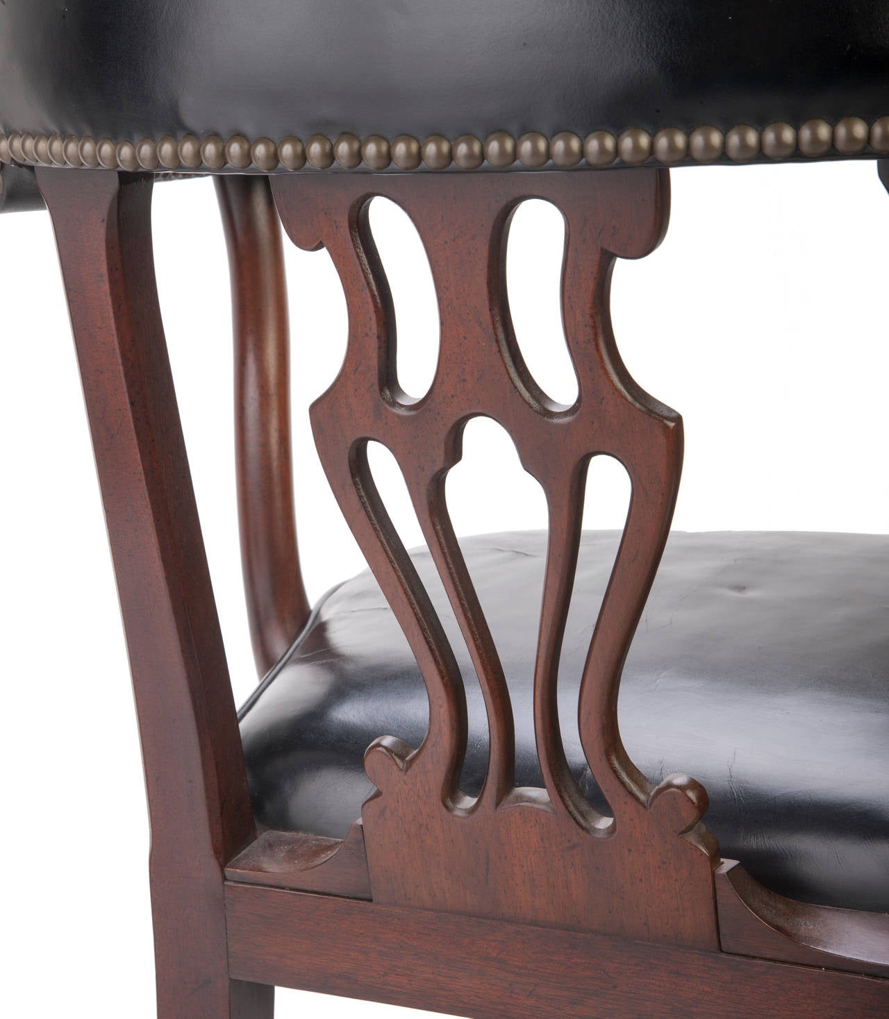 Kittinger Leather Bankers' Chairs 1