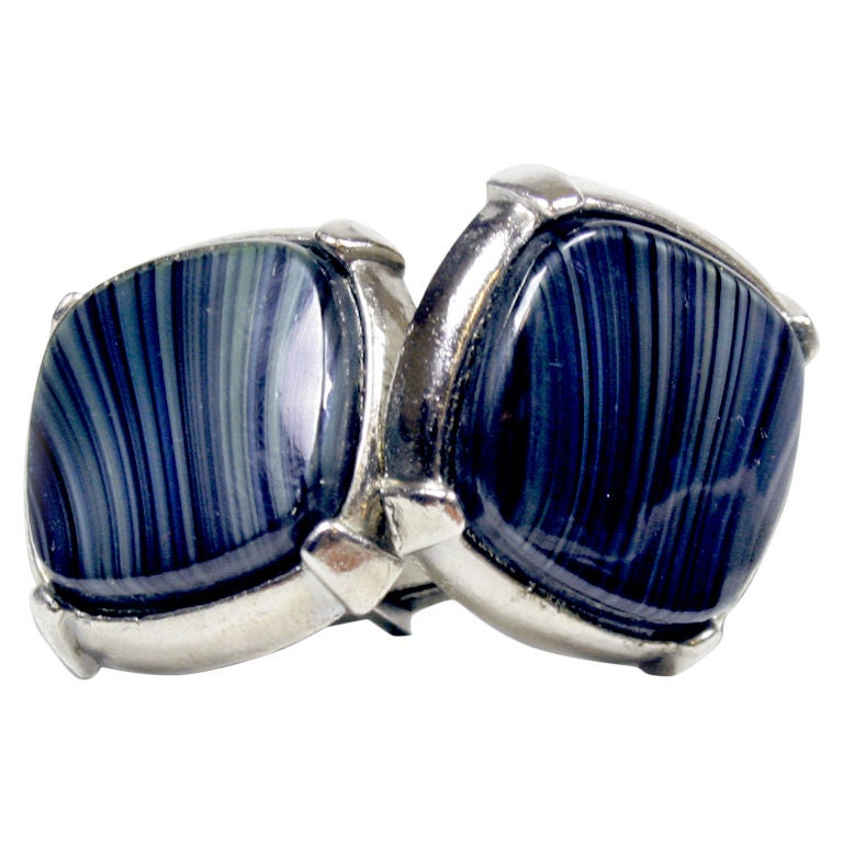 Banded Agate Cufflinks For Sale