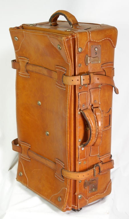 custom leather luggage