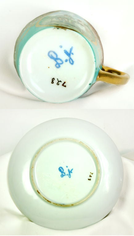 18th Century and Earlier Rare Sevres Demitasse