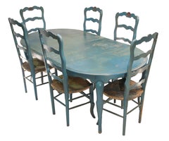 1980 Jacques Grange Table and Chairs from France