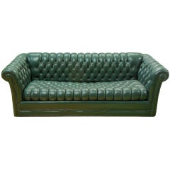 Green Leather Chesterfield Sofa Green Leather Chesterfield Sofa