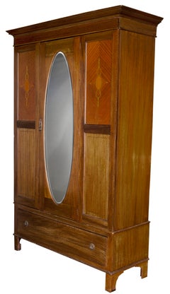 Edwardian Style Wardrobe Cabinet