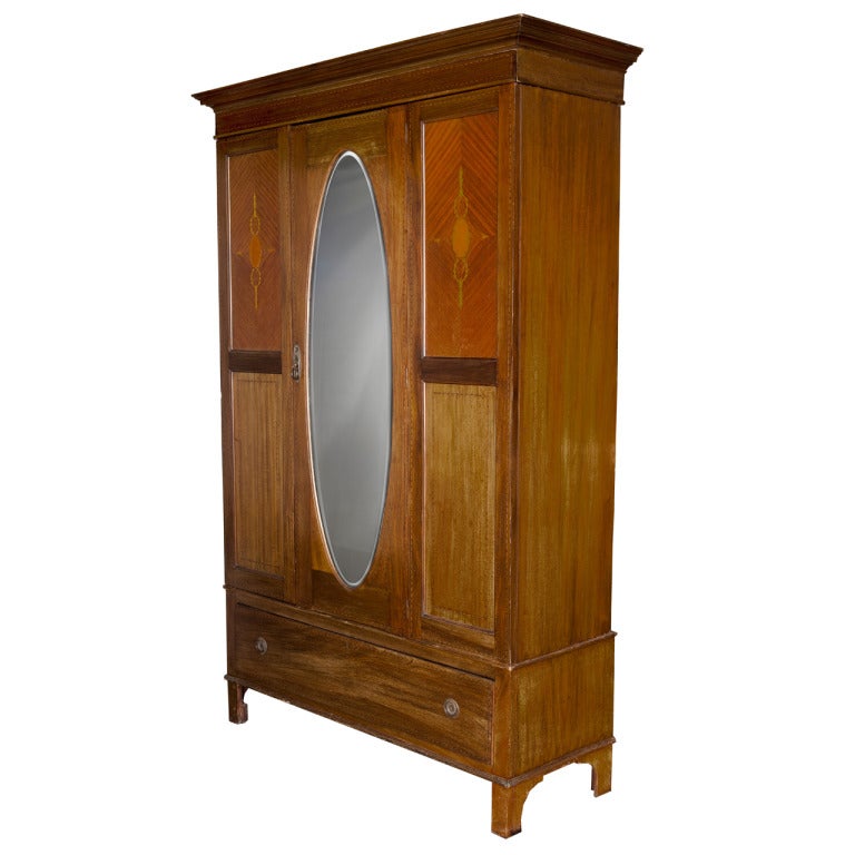Edwardian Style Wardrobe For Sale at 1stdibs