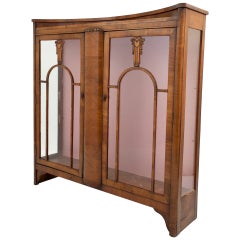 Biedermeier Style Vitrine Art Deco Cabinet