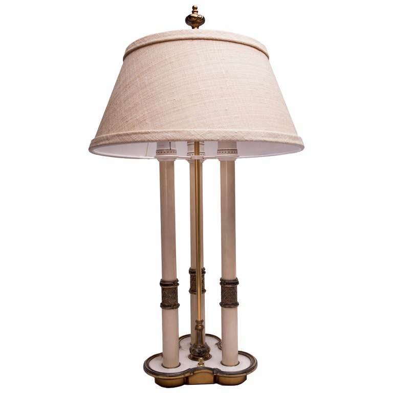 Lampe de table de style bouillotte des années 1940
