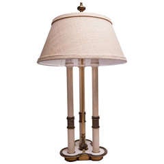 Vintage 1940s Bouillotte Style Table Lamp