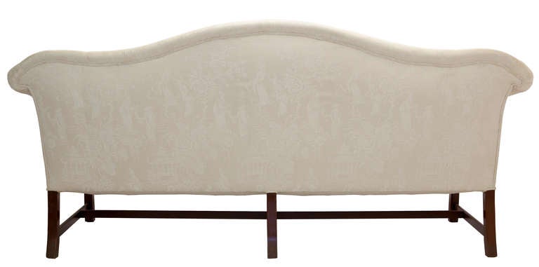 chippendale camelback sofa