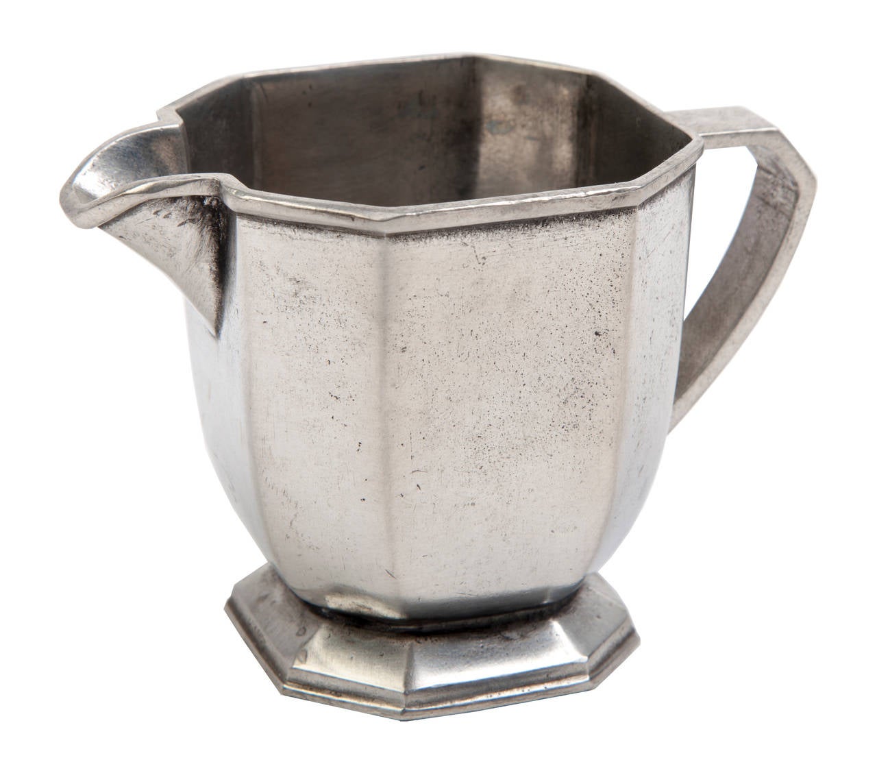 Servicio de café y té italiano de peltre de cinco piezas de mediados de siglo en venta 5