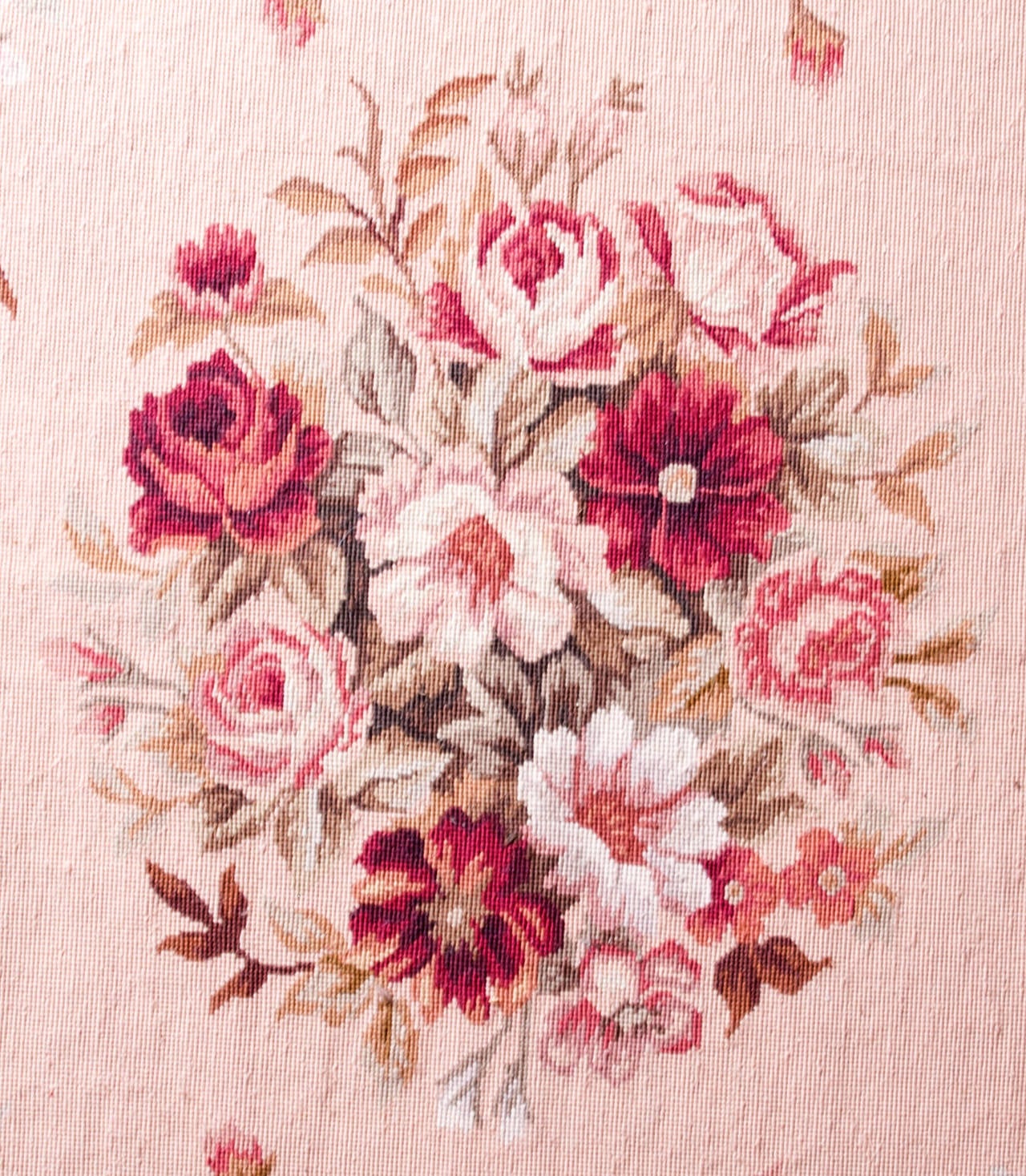 Chinese Louis XV Style Floral Needlepoint Rug