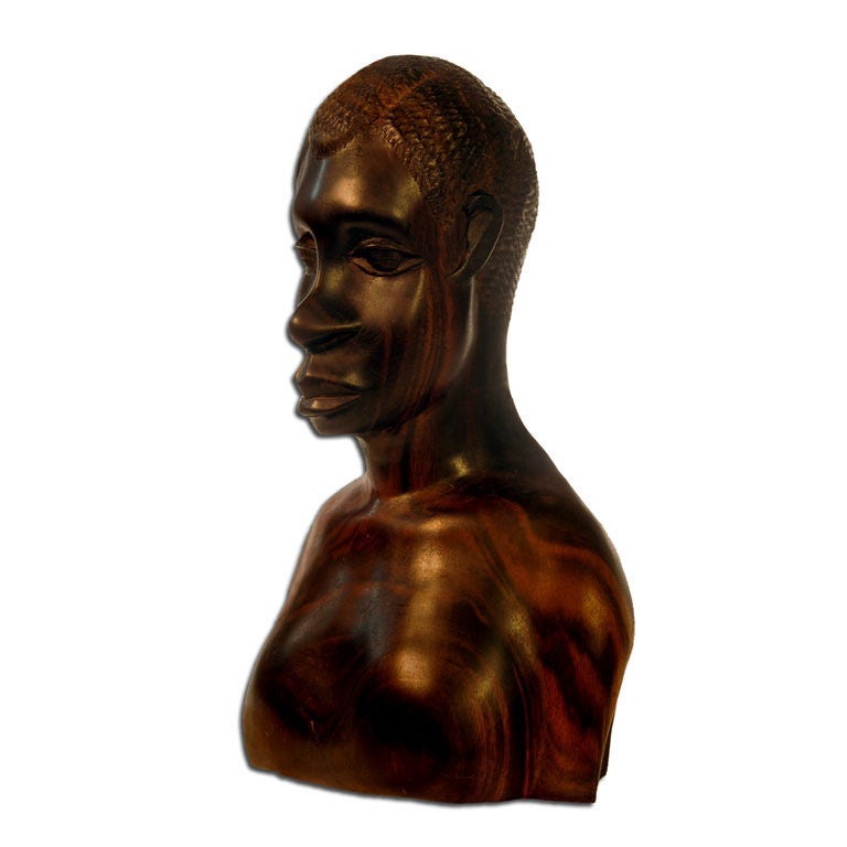 Bust of a Maasai Tribesman For Sale