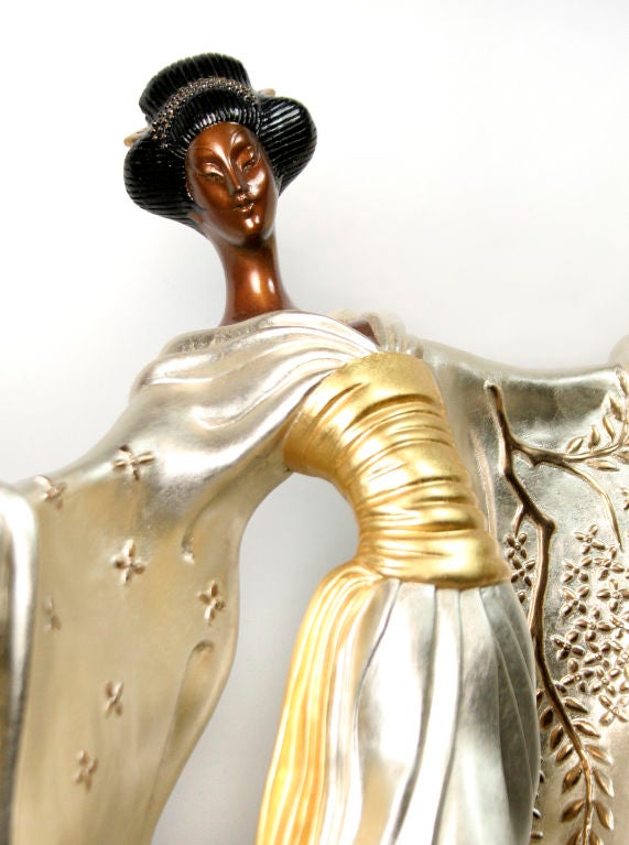 Diese in limitierter Auflage hergestellte Bronzeskulptur mit dem Titel 