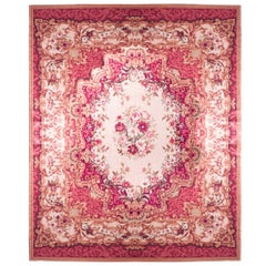 Louis XV Style Floral Needlepoint Rug