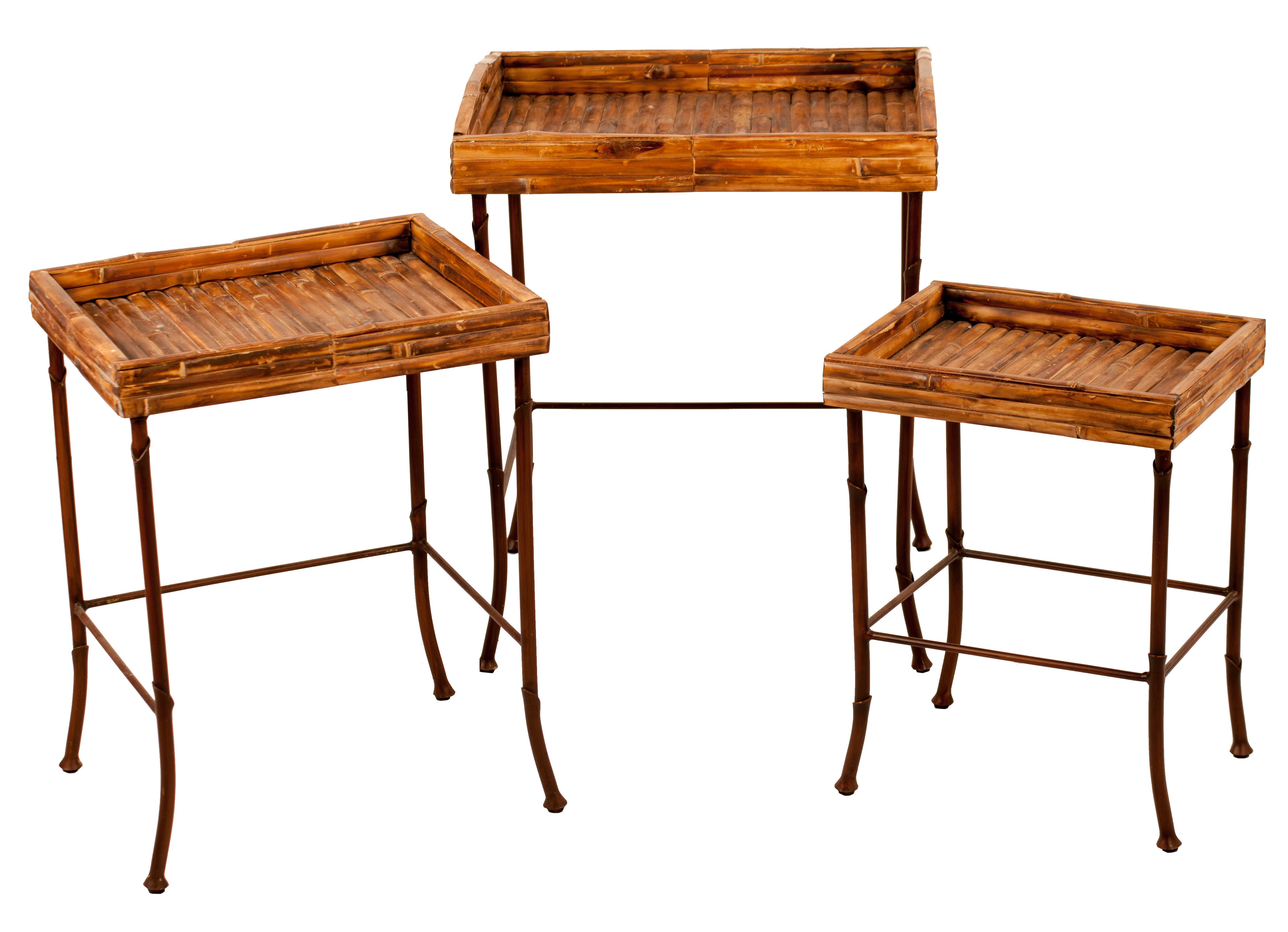 Bamboo Nesting Tables For Sale