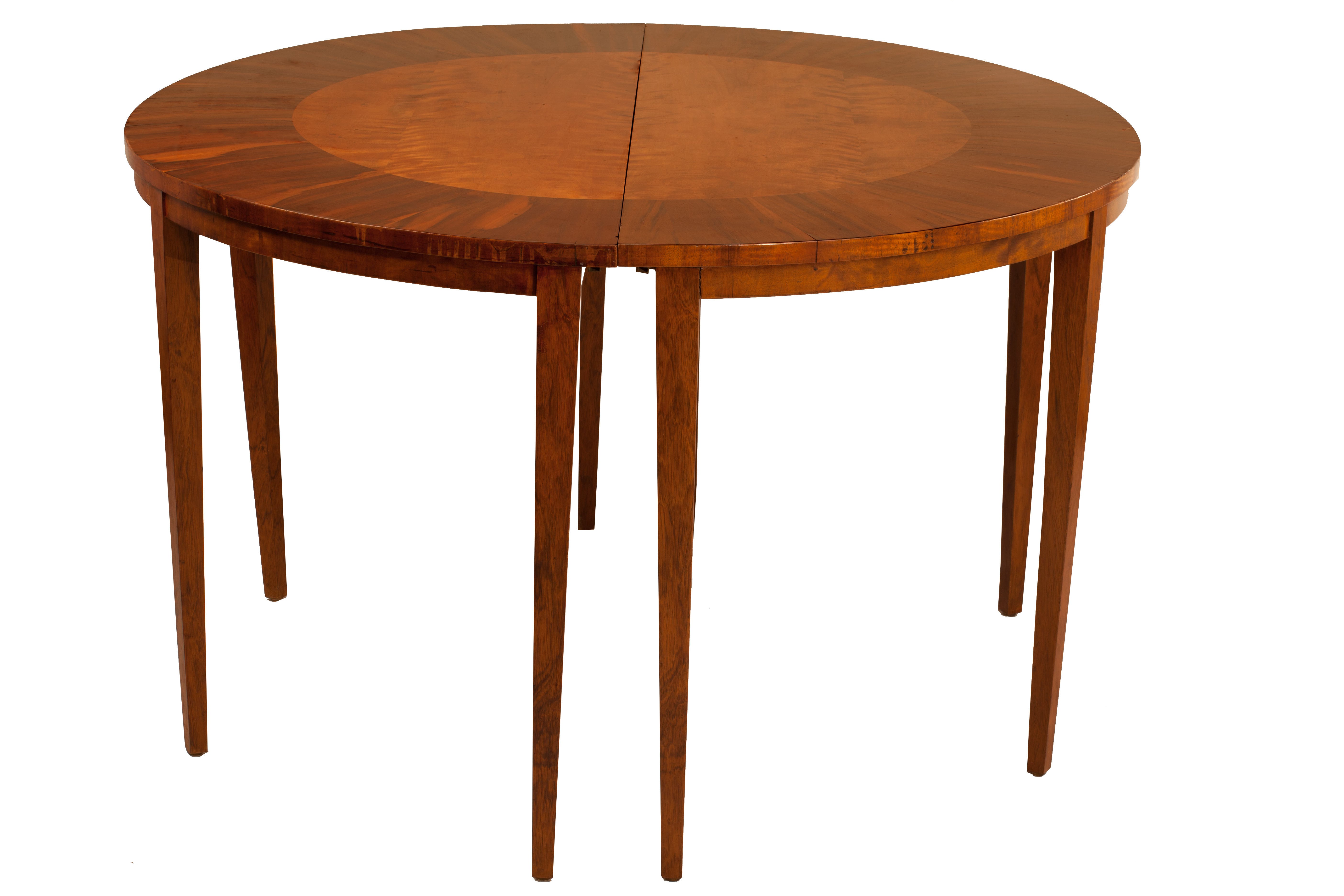 Pair of Demilune Tables, Georgian Style