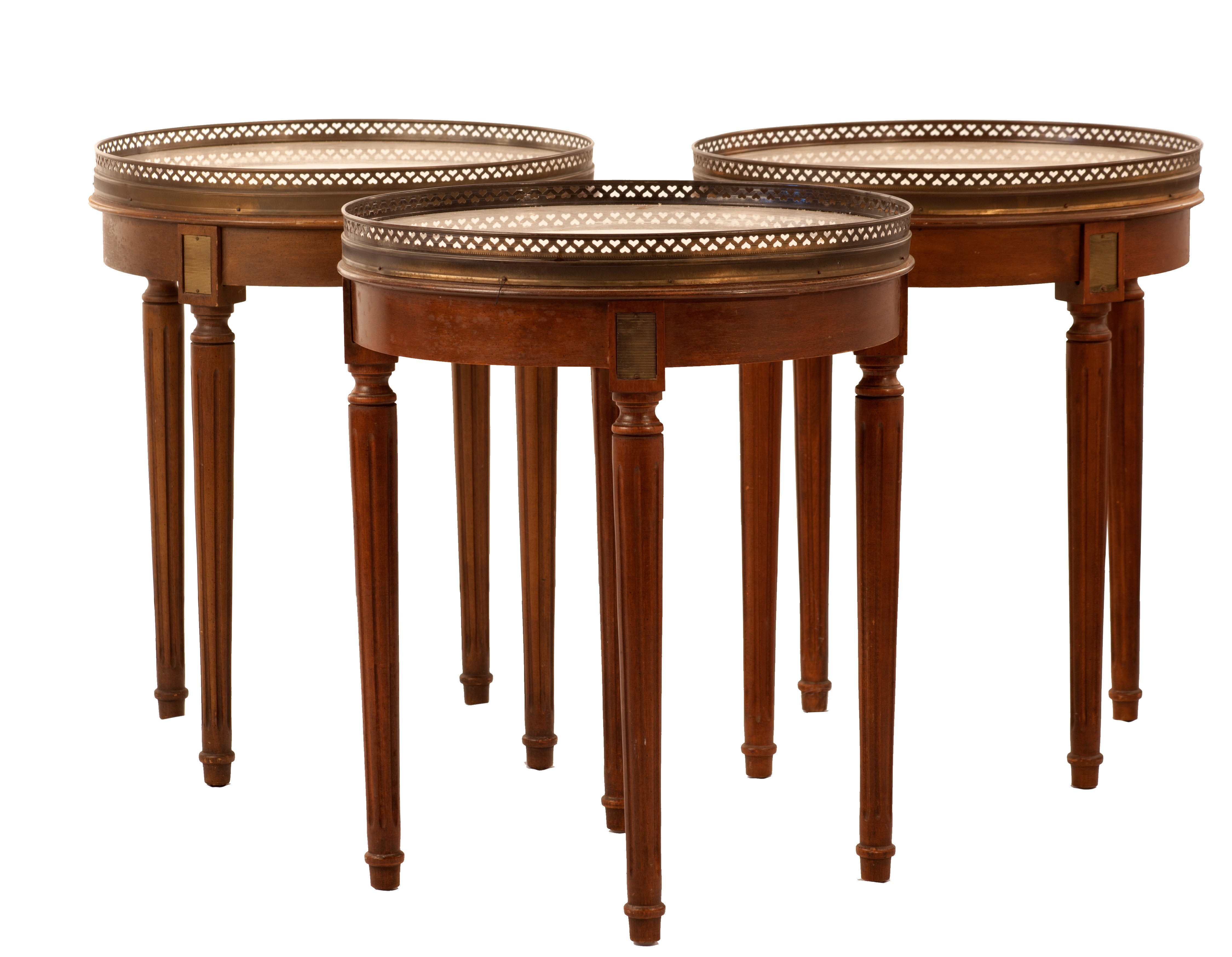 Trio of Early 20th Century Bouillotte Tables