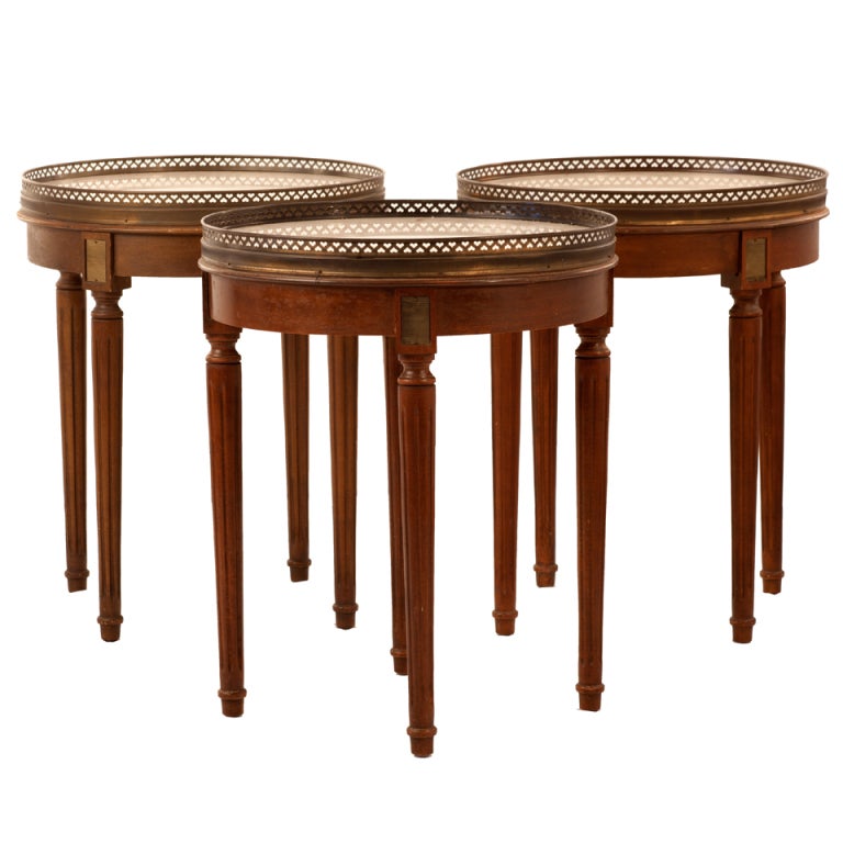 Trio of Early 20th Century Bouillotte Tables