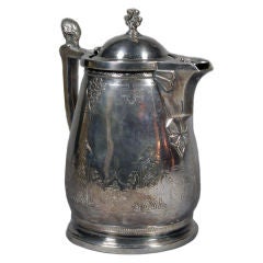 Antique Silver Plate Victorian Water Pitcher