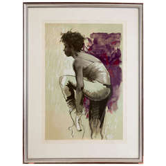 Lithograph of a Dancer by Donald Hamilton Fraser