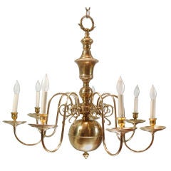 18th Century Dutch-Style Eight Arm Chandelier