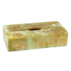 Alabaster Tissue Box