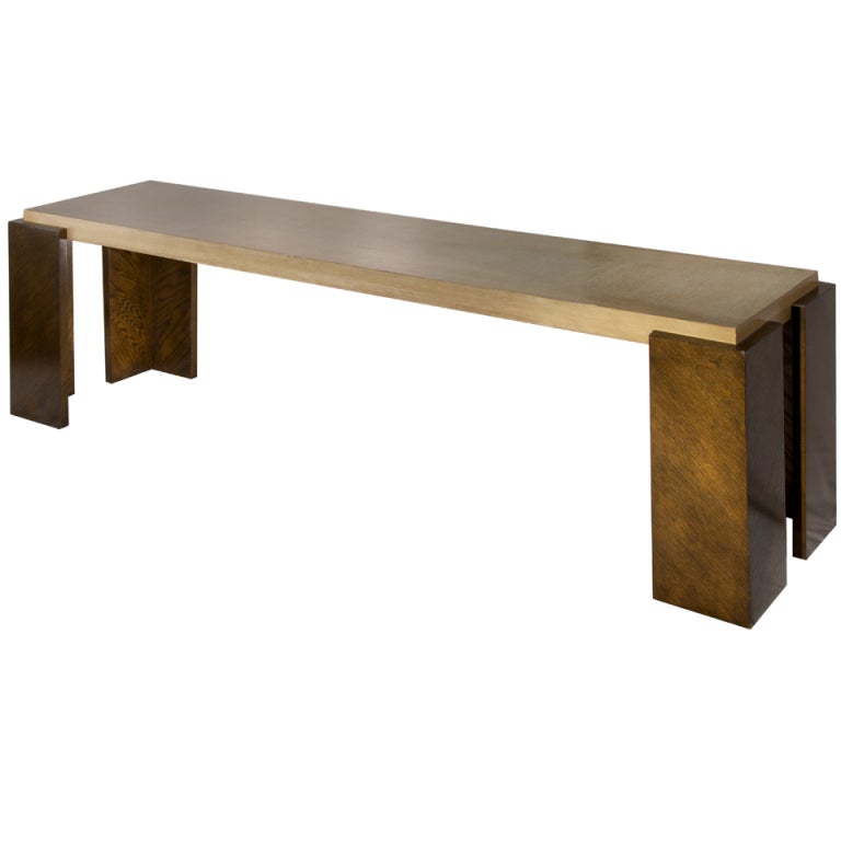 Karl Springer Style Modern Console For At 1stdibs Karl Springer Style Modern Console For