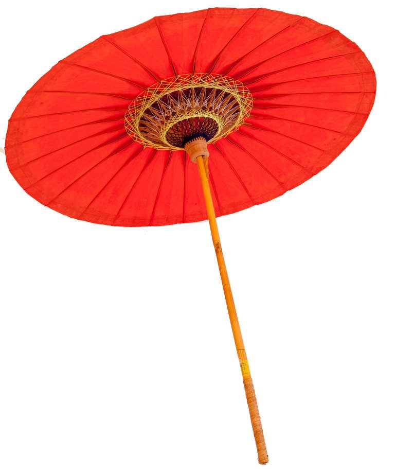 Mid-Century Indian Parasol In Good Condition For Sale In Asheville, NC