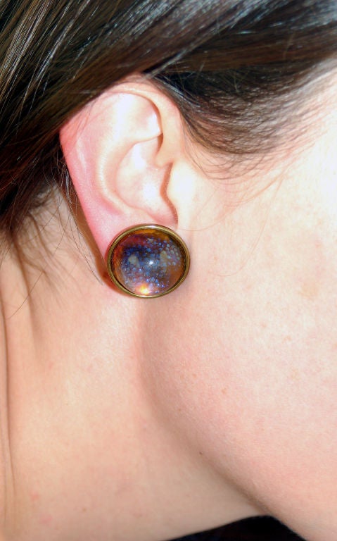 dichroic glass cabochons
