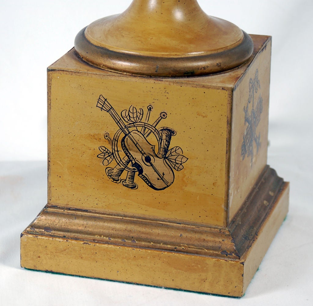 antique wooden lamp
