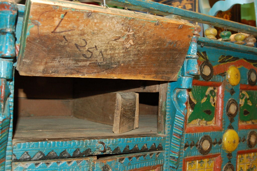 Indischer Manjoosh-Teakholzwagen aus dem 18. Jahrhundert im Angebot 1