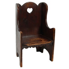 Charming Folk Art Children's Chair