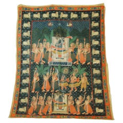 Antique Pichwai  Depicting the Celebration of the Festival of Cows