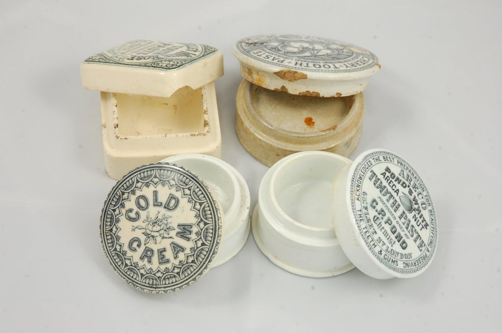 vintage cold cream jars