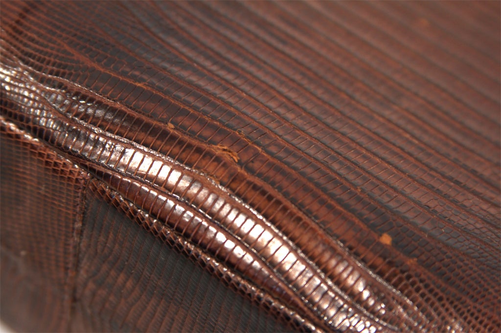 Bolso vintage de piel de lagarto de Sterling en venta 3