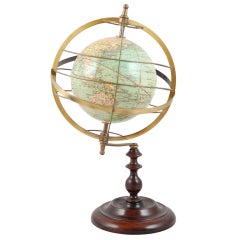 Traditional Style Armillary Mounted Globe