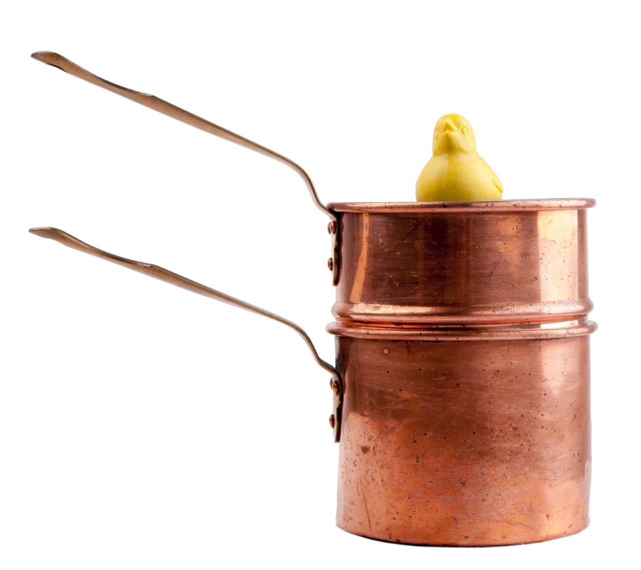 vintage copper double boiler