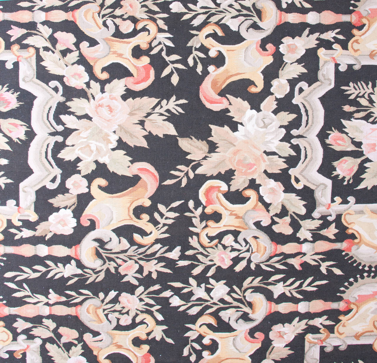 Early Victorian Aubusson Style Hand-Knotted Rug For Sale