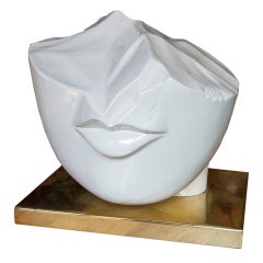 Vintage Overscale Contemporary Lips Scuplture