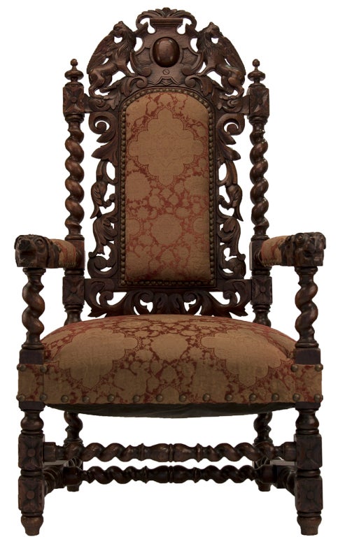Jacobean Chairs In Good Condition For Sale In Asheville, NC