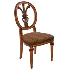 Vintage Custom Sheildback Occassional Chair