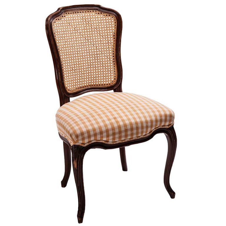 Caneback Pierre Deaux Chair with Double Welt