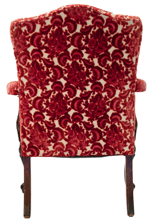 brocade armchair