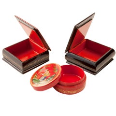 Russian Hand-Painted Jewelry Boxes