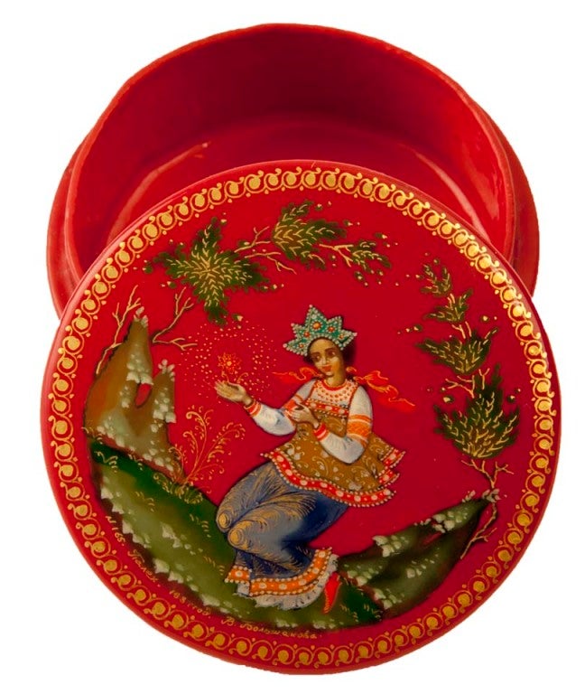 Russian Hand-Painted Jewelry Boxes 1